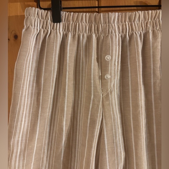 Sincerely Jules Beige Striped Pants - Picture 5 of 8